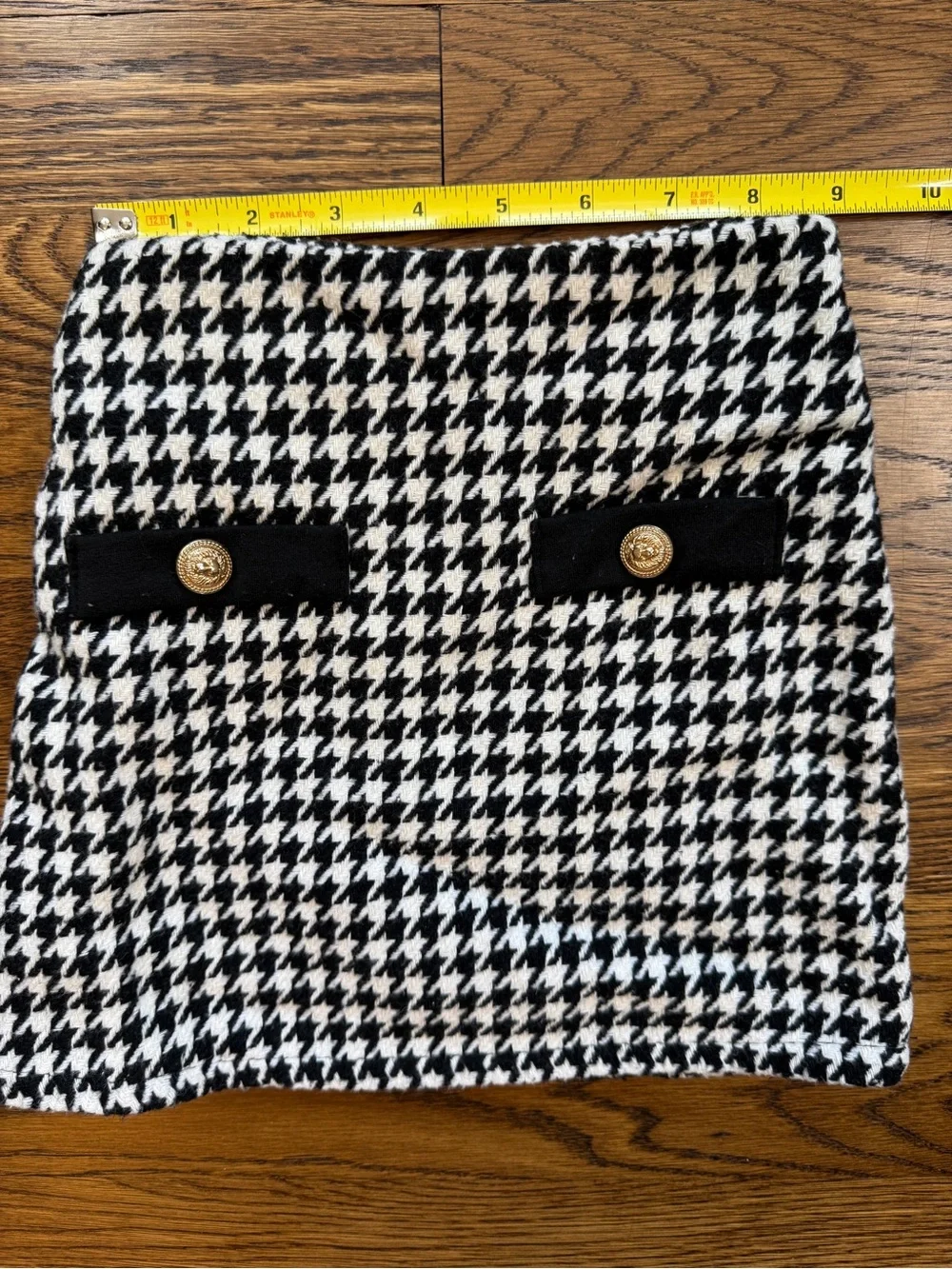 Girls Black & White Houndstooth Jacket and Skirt Set Size 3T- 4T